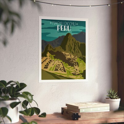Machu Picchu Peru Premium Matte Travel Poster - image3